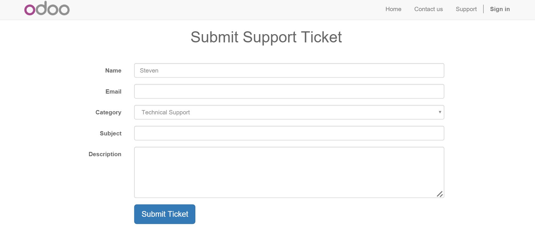 Submit Support Ticket Online